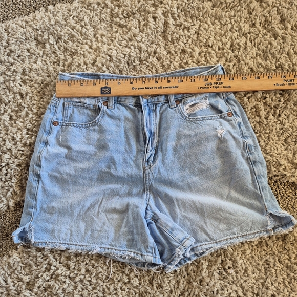 American Eagle Outfitters Jeans Shorts Womens Size 2 Distressed Light Wash - Picture 5 of 5